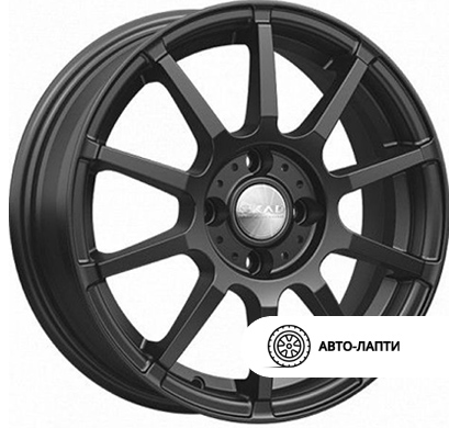 Диск Скад Акита 6x15 4/100 ET40  D60.1 SH2880122. Литой, Черный матовый